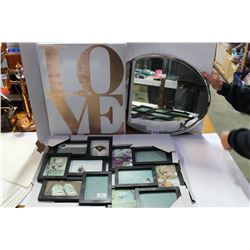 NEW COLLAGE FRAME AND WALL MIRROR AND CANVAS PRINT