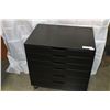 Image 1 : BLACK ROLLING CHEST OF DRAWERS