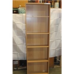 MAPLE FINISH 6 BOOKSHELF