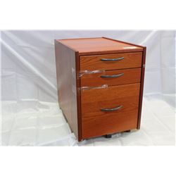 SMALL ROLLING MODERN FILE CABINET