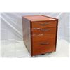 Image 1 : SMALL ROLLING MODERN FILE CABINET