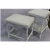 Image 1 : 2 WICKER SIDE TABLES