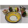 Image 1 : ITALIAN POTTERY BOWL AND FIVE TEAPOT CUP SETS