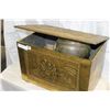 Image 1 : BRASS FIREBOX AND BRASS BOWL AND LIGHT FIXTURE