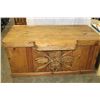 Image 2 : CUSTOM BUILT RUSTIC STYLE DOUBLE PEDESTLE DESK
