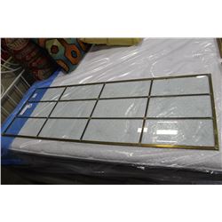 LEADED AND BEVELLED GLASS PANEL