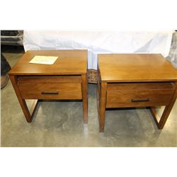 TWO NEW DOMUS VITA DESIGN KING WEST NIGHTSTANDS WITH