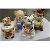 Image 1 : LOT OF 4 COOKIE JARS