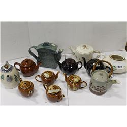 COLLECTION OF TEAPOTS