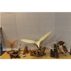 LOT OF HAND CRAFTED ANIMAL FIGURES