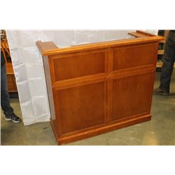 WOODEN BAR COUNTER