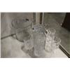 Image 1 : CRYSTAL DECANTER GLASSES AND PITCHER AND ICE BUCKET