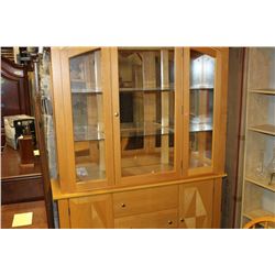 2-PIECE ILLUMINATED DISPLAY CABINET