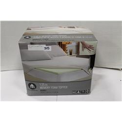 NEW DOUBLE SIZE MEMORY FOAM TOPPER