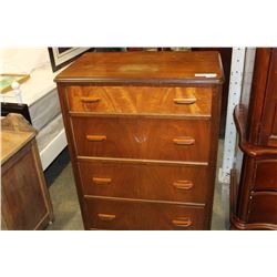 VINTAGE ROLLING HIGHBOY DRESSER