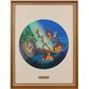 Image 1 : Simba and Rafiki keymaster background set-up from The Lion King Commemorative Plate