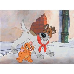 Oliver and Dodger limited edition cel from Oliver and Company
