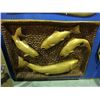 Image 1 : BEAUTIFULLY CARVED CEDAR SALMON DISPLAY PANEL  45" X 35"