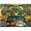 Image 2 : BEAUTIFULLY CARVED FIRST NATIONS TABLE FEATURING ABALONI INLAY  UNSIGNED 29.5" X  46.5"