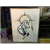 Image 1 : HUGE ORIGNIAL OIL ON CANVAS PAINTING TITLED :SPIRIT BEAR & SON" DERICK HEATON 46.5" X 59.5" ( SOME