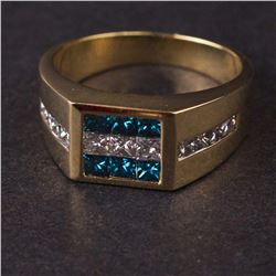 Ladies Ring in Yellow 18K Gold with Diamonds