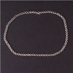 Ladies Necklace in White 10K Gold