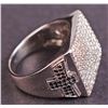 Image 3 : Men's Ring in White 14K Gold with Diamonds