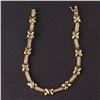 Image 1 : Ladies Bracelet in Yellow 14K Gold with Diamonds