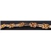 Image 8 : Ladies Bracelet in Yellow 14K Gold with Diamonds