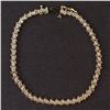 Image 1 : Ladies Bracelet in Yellow 10K Gold with Diamonds