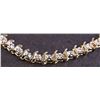 Image 4 : Ladies Bracelet in Yellow 10K Gold with Diamonds