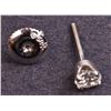 Image 10 : Ladies Pendant and Earrings Set in White 14K Gold with Diamonds