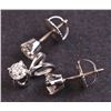 Image 2 : Ladies Pendant and Earrings Set in White 14K Gold with Diamonds