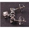 Image 3 : Ladies Pendant and Earrings Set in White 14K Gold with Diamonds
