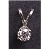 Image 6 : Ladies Pendant and Earrings Set in White 14K Gold with Diamonds