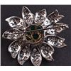 Image 7 : Ladies Flower Brooch in Yellow 14K Gold with Diamonds