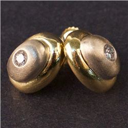 Earrings in Yellow 18K Gold with Diamonds