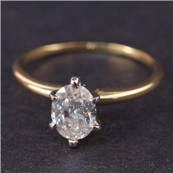 Ladies Diamond Ring in Yellow 14K Gold