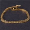 Image 1 : Ladies Bracelet in Yellow 14K Gold with Diamonds