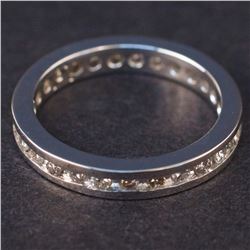 Ladies Eternity Ring in White 14K Gold with Diamonds