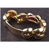 Image 5 : Ladies Ring in Yellow 18K Gold with Ruby and Sapphire