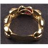 Image 6 : Ladies Ring in Yellow 18K Gold with Ruby and Sapphire