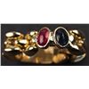 Image 7 : Ladies Ring in Yellow 18K Gold with Ruby and Sapphire