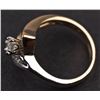 Image 3 : Ladies Ring in White and Yellow 14K Gold with Diamonds
