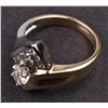 Image 5 : Ladies Ring in White and Yellow 14K Gold with Diamonds