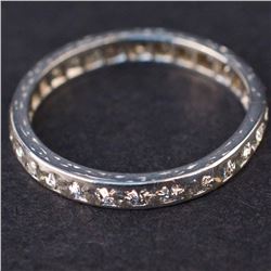 Ladies Eternity Ring in White 18K Gold with Diamonds