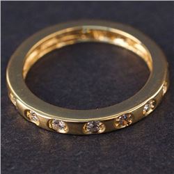 Ladies Ring in Yellow 18K Gold with Diamonds