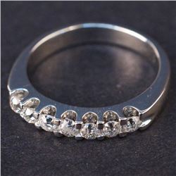 Ladies Ring in White 14K Gold with Diamonds
