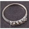 Image 2 : Ladies Ring in White 14K Gold with Diamonds