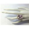Image 4 : 21.94CTW Natural Kunzite And Diamond Ring 14K Solid Yellow Gold